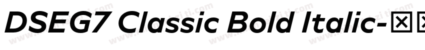DSEG7 Classic Bold Italic字体转换